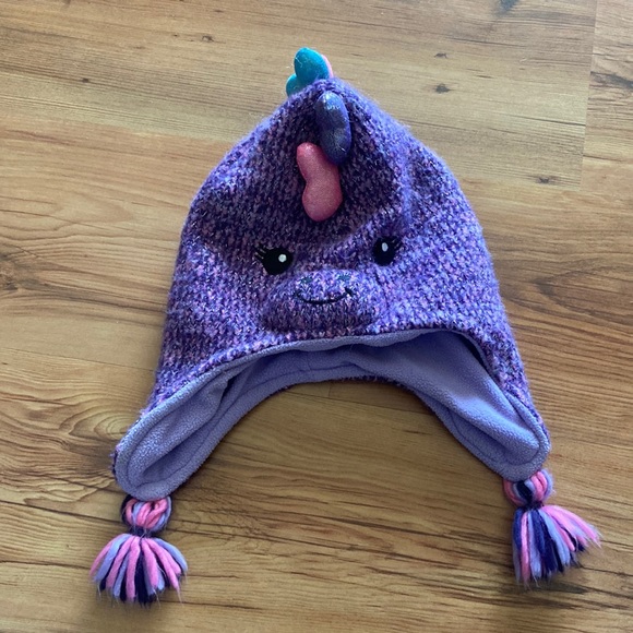 The Children’s Place Hat Purple Unicorn Hat - Picture 1 of 8